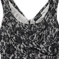 Dolce & Gabbana Black White Floral Lace Sleeveless Midi Dress
