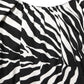 Dolce & Gabbana Black White Zebra Ruched Silk Mini Dress