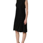 Dolce & Gabbana Black Floral Lace Sleeveless Shift Dress