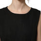 Dolce & Gabbana Black Floral Lace Sleeveless Shift Dress