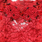 Dolce & Gabbana Red Embellished Mermaid Long Gown Dress