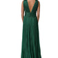 Dolce & Gabbana Emerald Green Plissé Evening Gown Dress