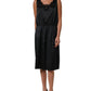 Dolce & Gabbana Black Polyester LaceTrim Sheath Midi Dress