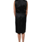 Dolce & Gabbana Black Polyester LaceTrim Sheath Midi Dress