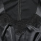 Dolce & Gabbana Black Polyester LaceTrim Sheath Midi Dress