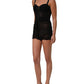 Dolce & Gabbana Sleeveless V-neck Shift Knee Length Black