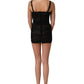 Dolce & Gabbana Sleeveless V-neck Shift Knee Length Black