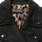 Dolce & Gabbana Black Floral Brocade Biker Blouson Jacket