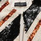 Dolce & Gabbana Multicolor Stripe Sequin Duster Coat Jacket