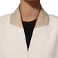 Di Stavnitser Antwerp White Wool Long Trench Coat Jacket