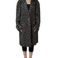 Di Stavnitser Brown Mohair Belted Long Trench Coat Jacket