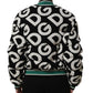Dolce & Gabbana Multicolor Logo Full Zip Bomber Jacket