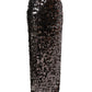 Dolce & Gabbana Brown Sequinned Embellished PencilCut Skirt