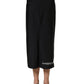 Dolce & Gabbana Black DGVIB3 Stretch Jersey Midi Pencil Cut Skirt