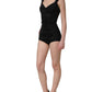 Dolce & Gabbana Black Floral Lace Corset Bodycon Bodysuit