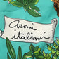 Dolce & Gabbana Multicolor Silk Vegetable Print Cropped Top
