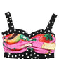 Dolce & Gabbana Multicolor Silk Cropped Bustier Corset Top