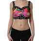 Dolce & Gabbana Multicolor Silk Cropped Bustier Corset Top