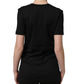 Dolce & Gabbana Black Cotton Short Sleeves Crew Neck T-shirt