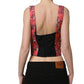 Dolce & Gabbana Multicolor Floral Cropped Bustier Tank Top