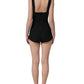 Dolce & Gabbana Black Floral Lace Corset Bodycon Bodysuit