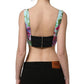 Dolce & Gabbana Multicolor Floral Cropped Bustier Tank Top