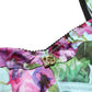 Dolce & Gabbana Multicolor Floral Cropped Bustier Tank Top