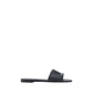 Dolce & Gabbana Black Rubber Flat Sandals
