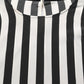 Dolce & Gabbana Black White Stripes Round Neck Blouse Top