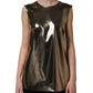 Dolce & Gabbana Metallic Bronze Roundneck SleevelessTank Top