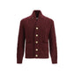 Brunello Cucinelli Bordeaux Cashmere Cardigan