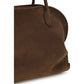 The Row Brown Calf Leather Bos Taurus Handbag