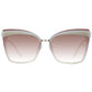 Ana Hickmann Beige Metal Sunglasses