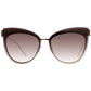 Ana Hickmann Brown Metal Sunglasses