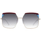 Ana Hickmann Gold Metal Sunglasses