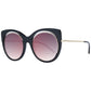 Ana Hickmann Black Metal Sunglasses
