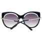 Ana Hickmann Black Metal Sunglasses