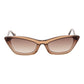 Ana Hickmann Brown Acetate Sunglasses