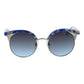Ana Hickmann Blue Metal Sunglasses