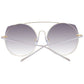 Ana Hickmann Gold Metal Sunglasses