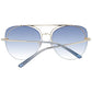 Ana Hickmann Gold Metal Sunglasses