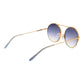 Ana Hickmann Gold Metal Sunglasses