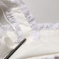 Dolce & Gabbana White Lace Trimmed Cotton Cropped Tank Top