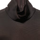 Dolce & Gabbana Brown Turtleneck Long Sleeves Blouse Top