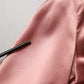 Dolce & Gabbana Pink Satin Silk V-neck Long Sleeves Blouse Top