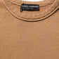 Dolce & Gabbana Brown Wool Short Sleeves Cropped Blouse Top