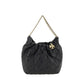 Tory Burch Black Calf Leather Bos Taurus Shoulder Bag