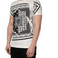 Dolce & Gabbana White Cotton Logo Bandana Print Men T-shirt