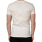 Dolce & Gabbana White Cotton Logo Bandana Print Men T-shirt