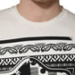 Dolce & Gabbana White Cotton Logo Bandana Print Men T-shirt